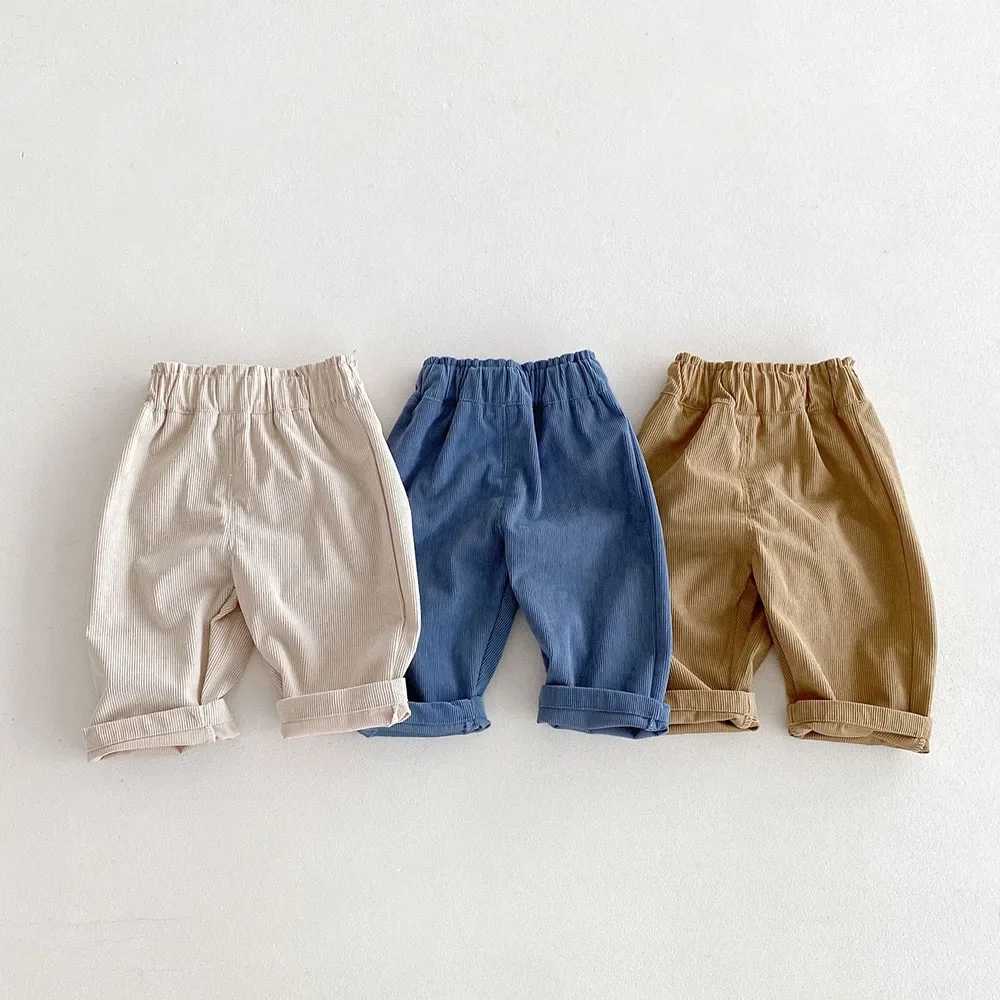 Corduroy Boys Pants Autumn Kids Trousers