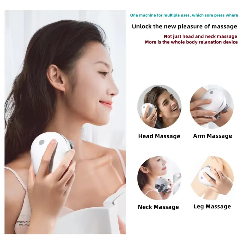 【美品】MORROW　head　4点セット Electric Scalp Head Massager, Waterproof Massager with 4