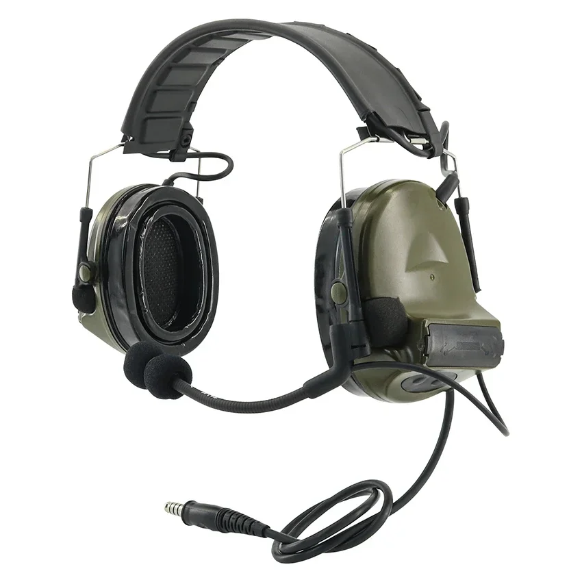 COAMTAC 분리형 헤드밴드, 능동 소음 감소, 청력 보호, COMTAC II 에어소프트 헤드셋, 사냥 헤드폰용