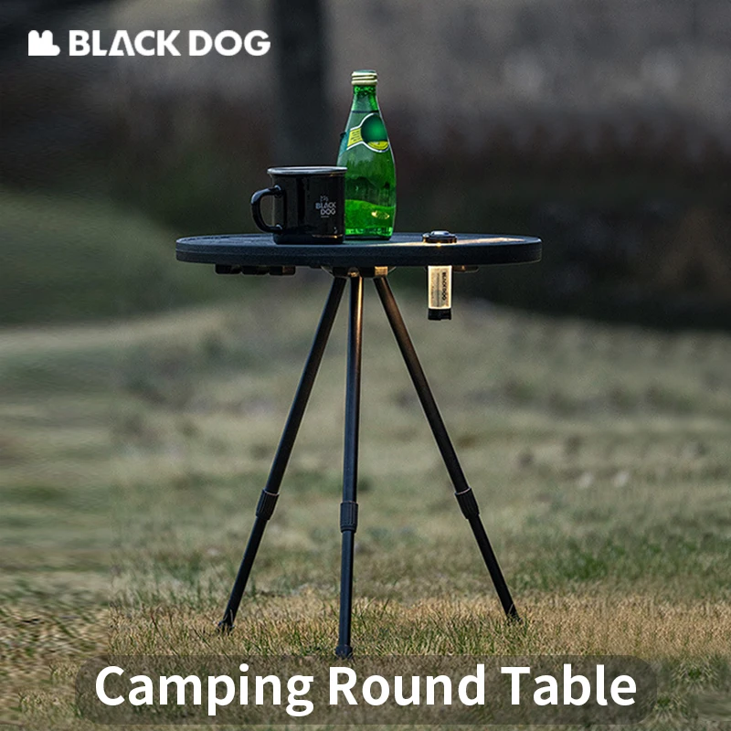 

Naturehike BLACKDOG Folding Round Table Aluminum Alloy Dining Table Camping Outdoor Telescopic Picnic Portable Three-legged Hike