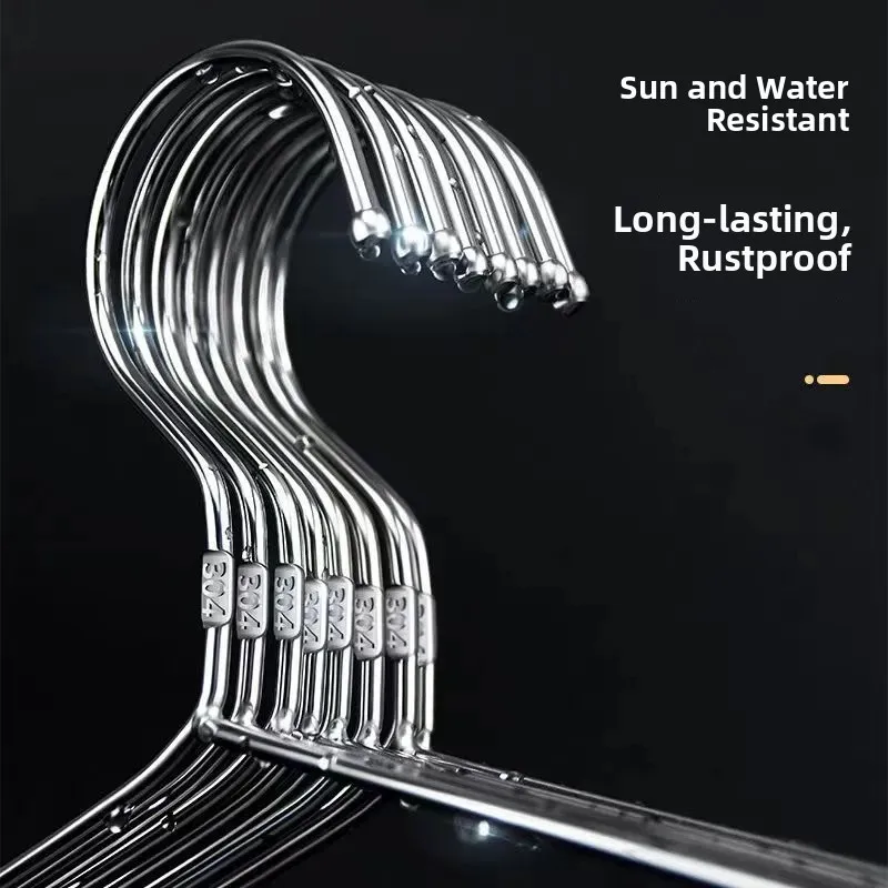 Thiened Stainl Steel 304 Clothes Hanger Tracel Clothes Drng Ra Home Use Iron Clothes Drng Holder Storage Organizer