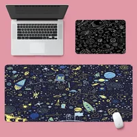Space Ufo And Many Planets My Favorite Office Mice Gamer Soft Mouse Pad Size For Game Keyboard Pad 2