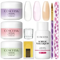 Coscelia Nail Starter Kit with 30ML Acrylic Liquid 3PCS Acrylic Powder for Quick Building Gel Polish Poly Nail Gel Extension 1