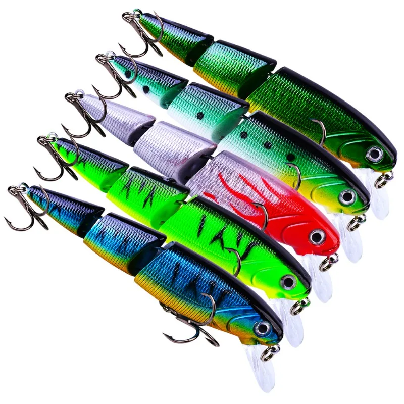 

Luya Bait Popa 110mm/14.7g Multi-node Fish Bionic Bait Plastic Hard Bait Hook Sharp Practical Fishing Gear Supplies