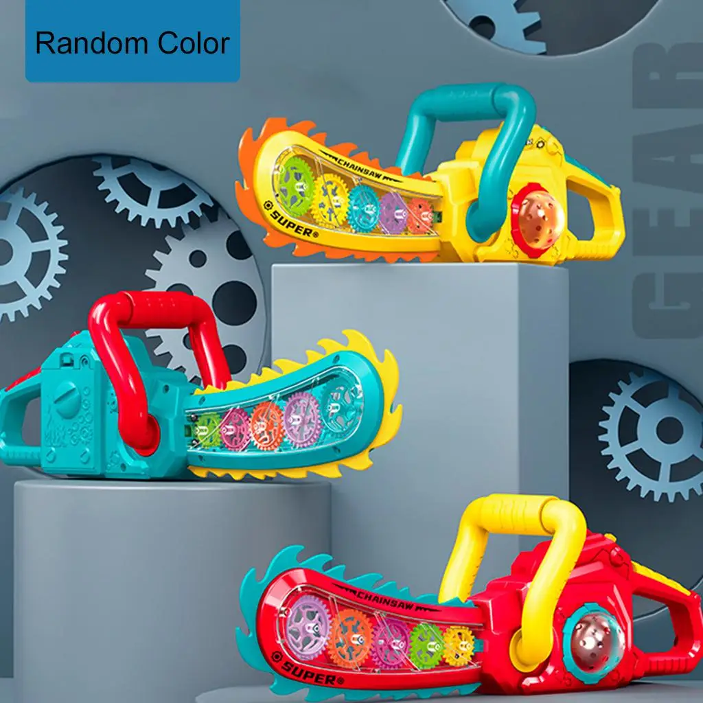 Kids Repair Toys Plastic Construction Toys Kids Construction Toys Kids Pretend Play Set Home Repair Toys Electric Gear Chainsaw Light Music for Girls Boys Play Tool Toy