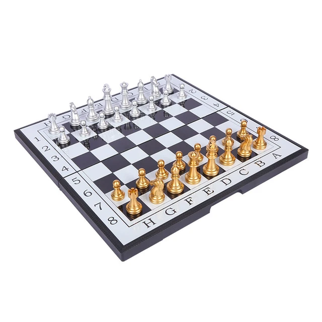 Jogo De Xadrez De Tabuleiro 32Pçs Dobravel Com Imã Chess - Show