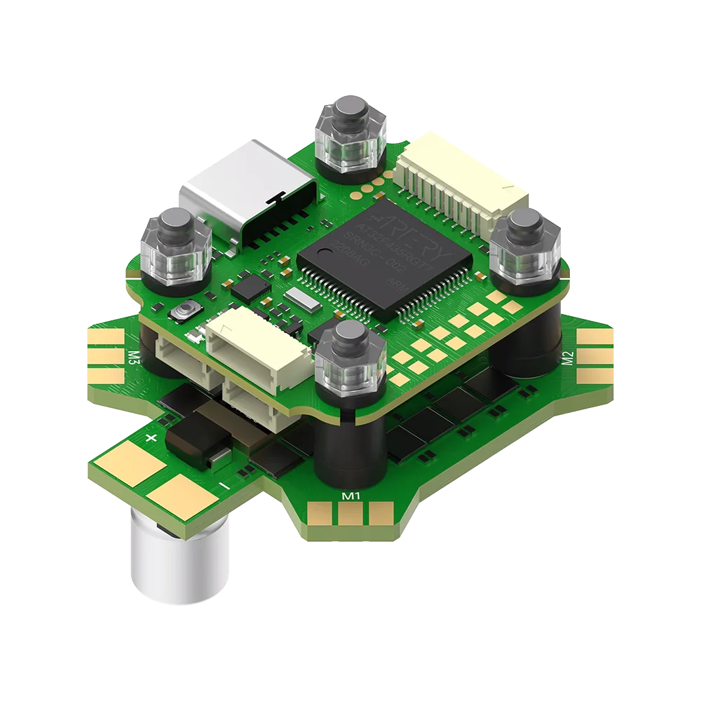 

Контроллер полета iFlight BLITZ Mini ATF435 Blackbox/OSD/барометр/BMI270/ E55S 55A 4IN1 2-6S ESC 20X20MM для гоночного дрона FPV