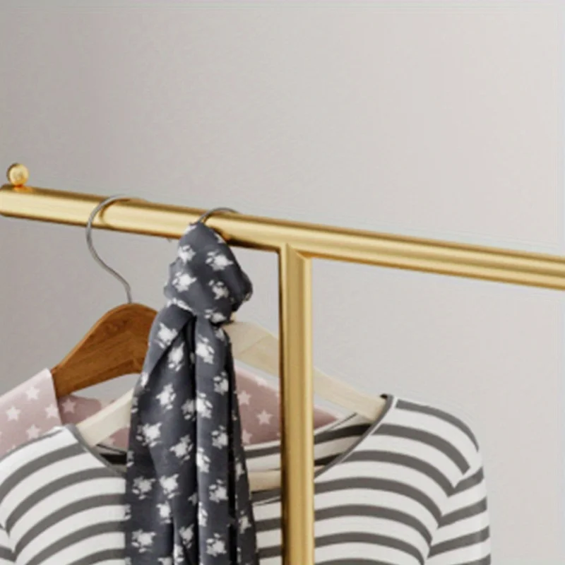 Simple and modern floor standing bedroom hanger practical clothes and hat rack at the bedside new choice for home storage
