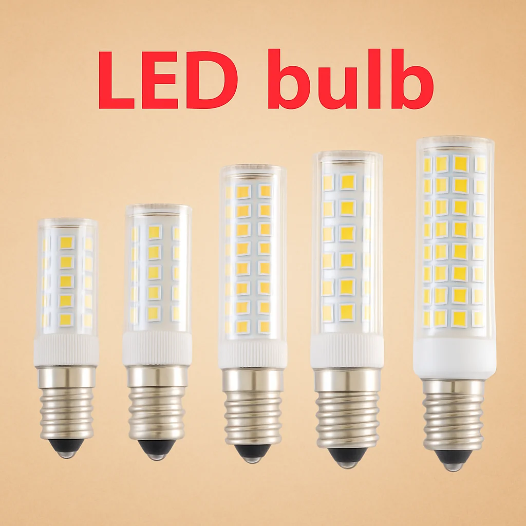 LED Bulb E14 7W 9W 12W 15W 18W 220-240V 2835 SMD 360&deg; Beam Angle Bright Mini for Halogen Chandelier Replacement
