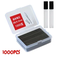 1000Pcs Mechanical Pencil Core Large Capacity Replaceable Pencil Refills 0.5 0.7mm 2B Automatic Pencil Core Student Gift Box 1