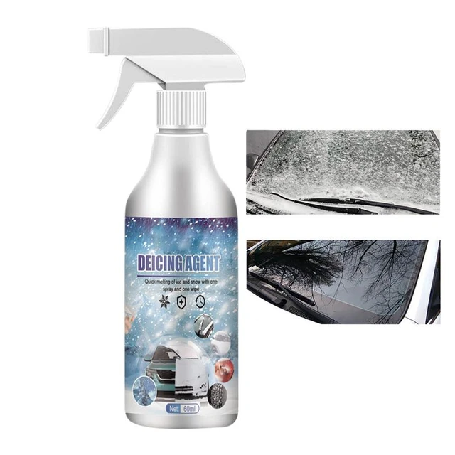 Car Deicer Spray Melts Ice Winter Frost Deicer Spray Snow Melting Defrost  Liquid for Windshield Windows Latches Key Locks