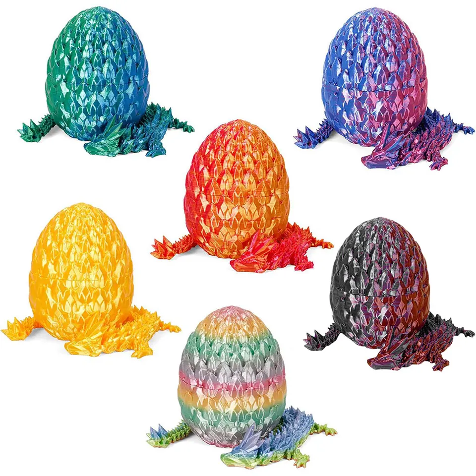 3D Printed Dragon Egg Fidget Desk Toy Set