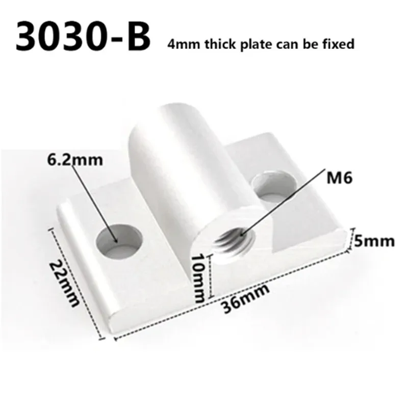 Corner Bracket Anchor Wheel Connector Right-Angle Extrusion Corner Code for 3030 40 Aluminum Profile Hardware Brackets 2Pcs