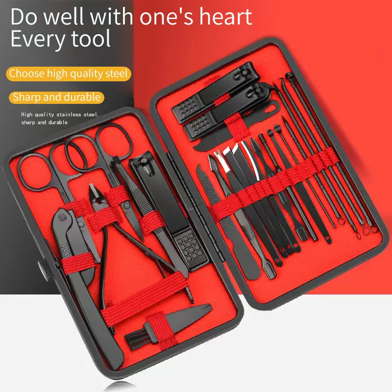 Nail Clipper Set Set Convenient Beauty Tools Nail Clipper Manicure Nail Trimmer Pedicure Knife Ear Peeling Knife Nail Manicure T BEST SELLERS