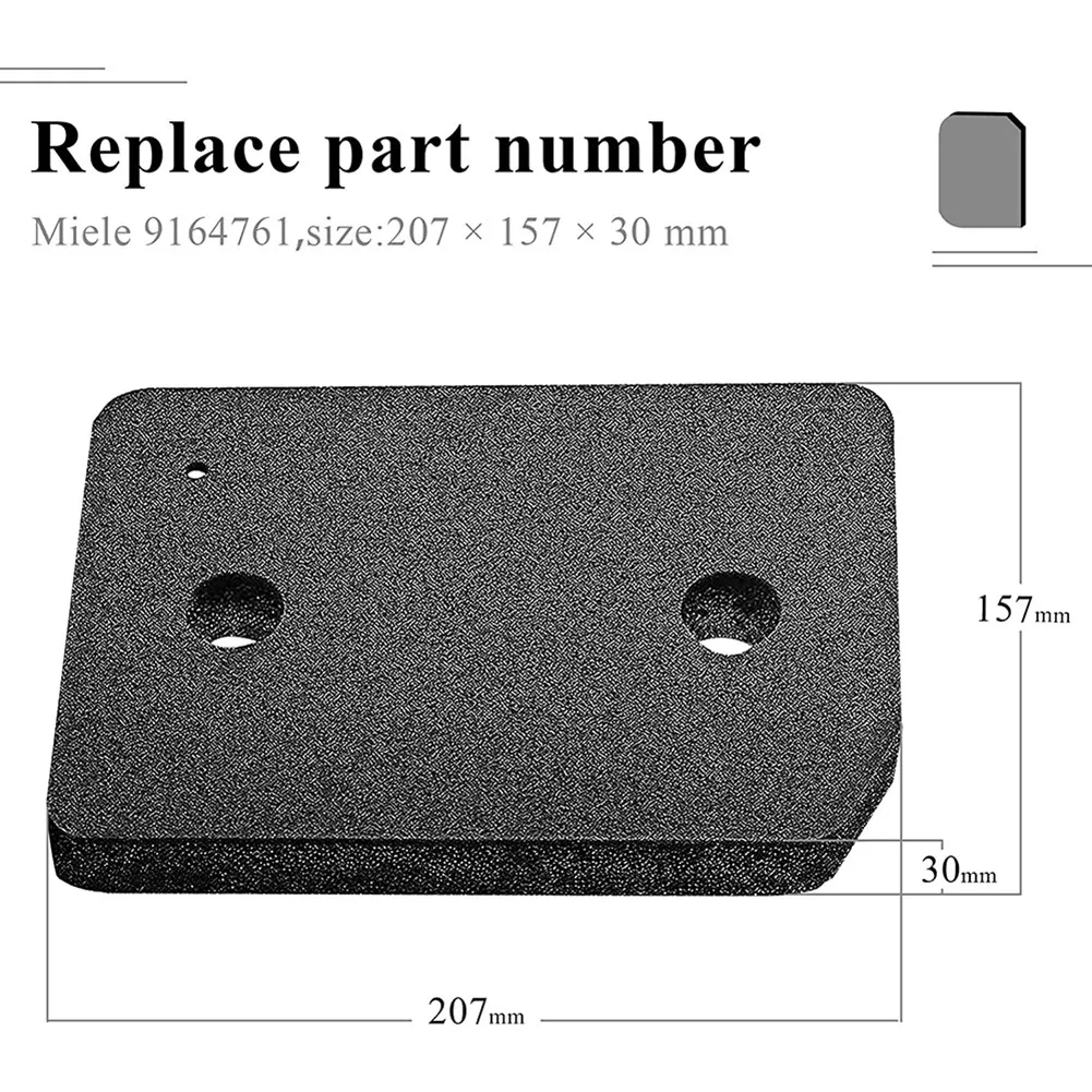 

2 Pcs Replacement Filter for Miele 9164761 Dryer Heat Pump Dryer,Condenser Dryer Filter Foam Base Filter Dryer Parts