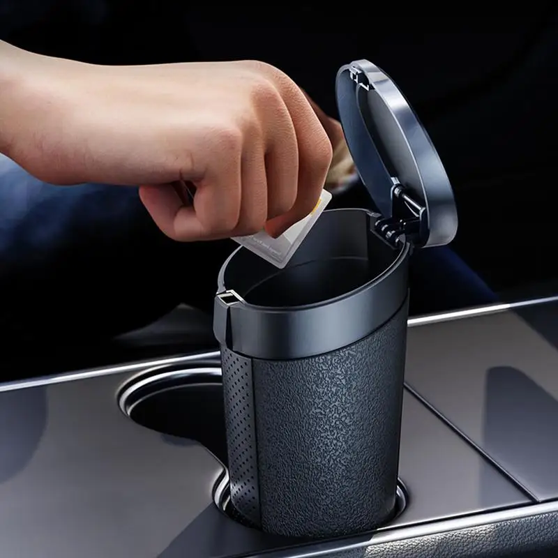 Car Trash Can Portable Car Garbage Container Leak-proof Waterproof Garbage Can Multipurpose Trash Bin with Lid Accessories