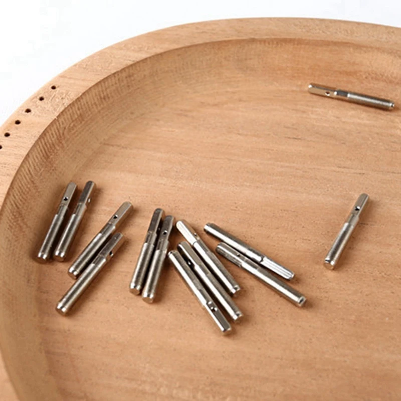 14Pcs Tuning Pins With L-Shape Tuning Wrench For Lyre Harp Strings And Other Primitive Stringed Instruments