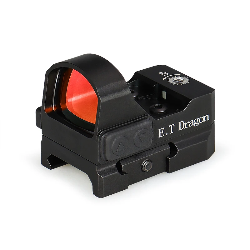 

Тактический прицел E.T Dragon Red Dot, оптический прицел с красной точкой, черный 3 moa для охоты на открытом воздухе