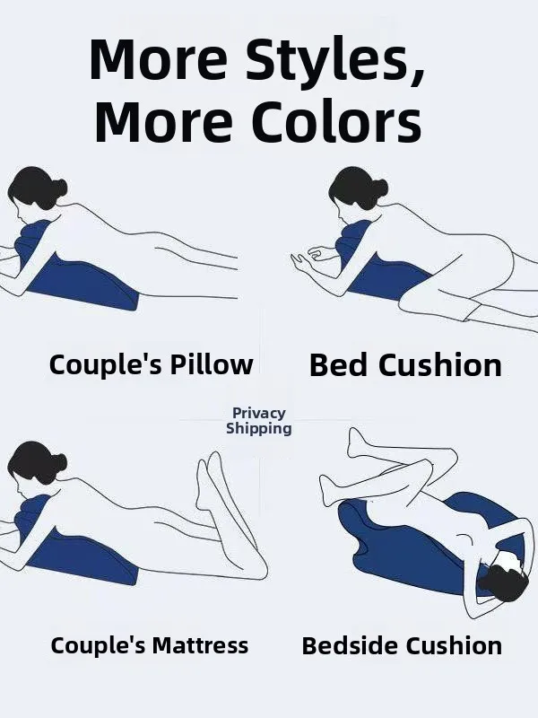 Adult Bed Pillow Multi-Functional Face down S Mat Memory Foam Pillow Universal for All Ages And Gs Non-Slip Cover 5