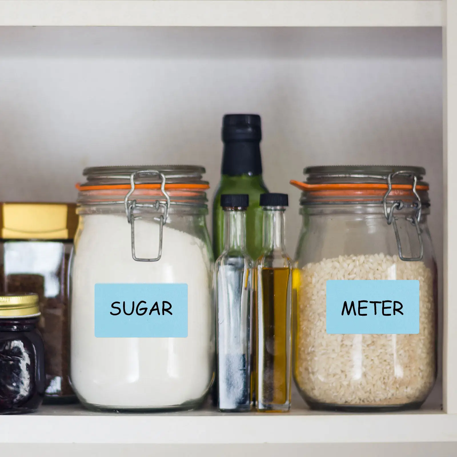 열전사 라벨 롤 자체 접착식 직사각형 50mm x 30mm 주소 라벨링, 배송, 우표 라벨 프린터 사용에 이상적