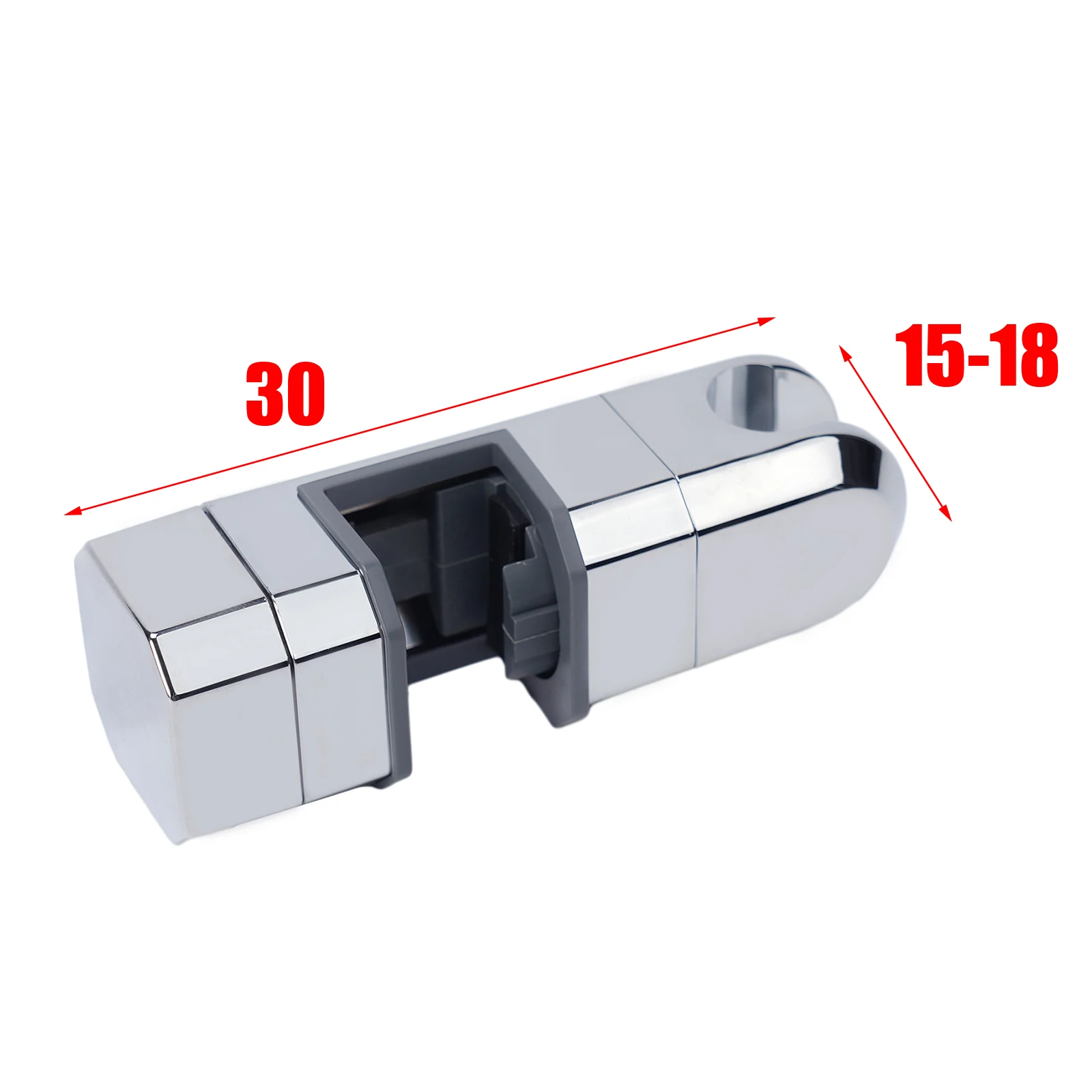 

Кронштейн для держателя душевой лейки, держатель для головки в ванной комнате, крепление 18-25 мм, вращение на 360 °, регулируемая направляющая, сменный слайдер для душа