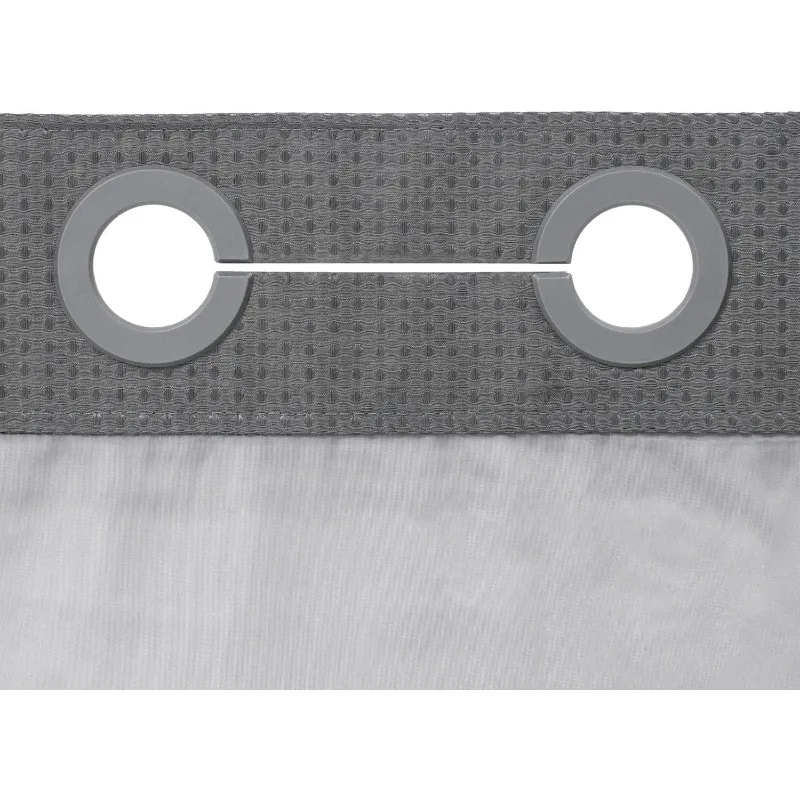 No Hooks Required Dotted Waffle Weave Shower Curtain with Snap in Liner - 71W x 74H,Hotel Grade 6