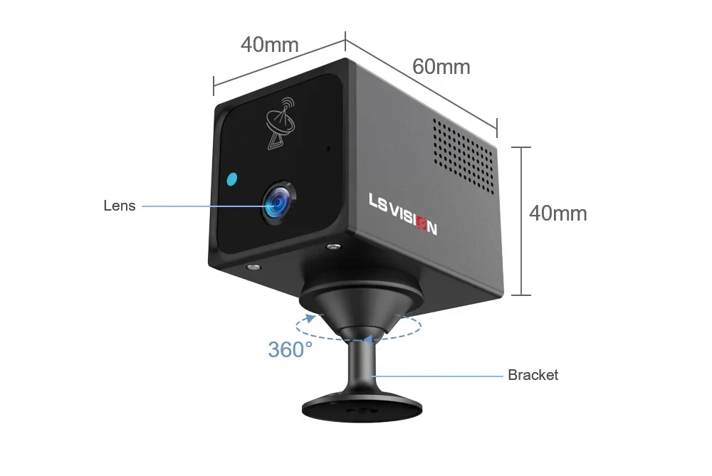 4MP 4G/WiFi Mini Camera Indoor Surveillance Camera Radar Motion Detection Alert