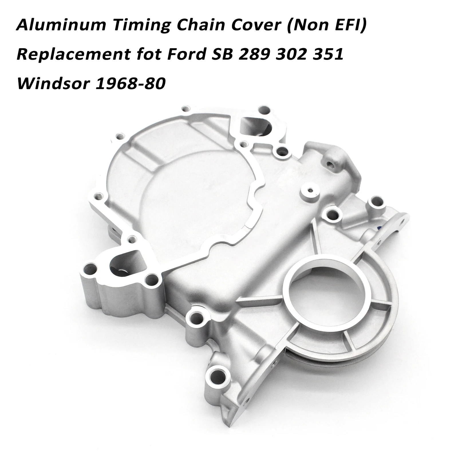 Tapa De Distribución De Aluminio Para Ford Windsor 289 302 351 (1968-80) - ¡Cubierta Sólida Y Precisa!