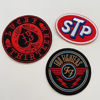 1 pz STP Emblema Accessori di abbigliamento Adesivo distintivo Adesivo ricamato Toppe termoadesive