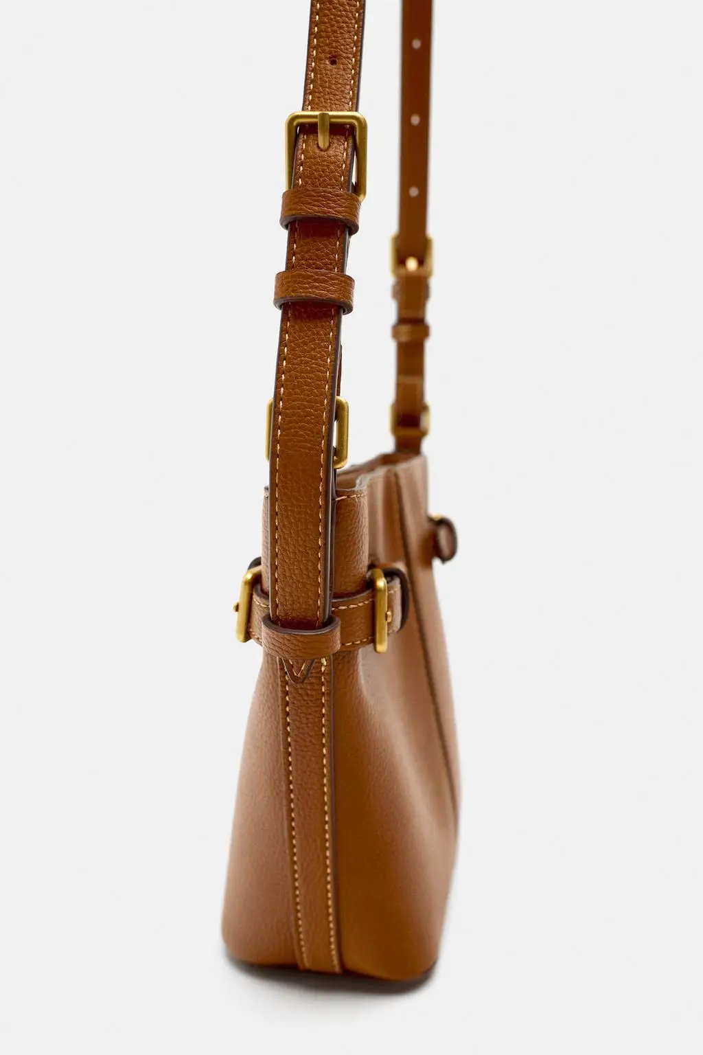 New Women's Bag Trend  PU Leather Portable Cross Body Bucket Bag Single Shoulder Bag Crossbody Handbag Female