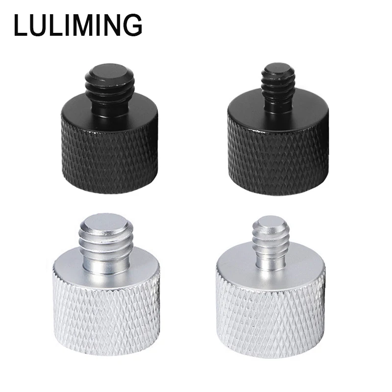 5/8-27 to 1/4 3/8 Inch Microphone Stand Conversion Screw Aluminum Alloy Microphone Adapter Live Streaming Stand Equipment