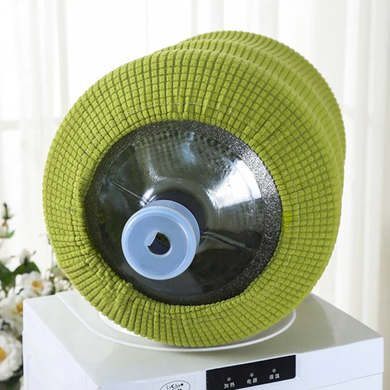 New Solid Knitted Drinking Fountains Barrels Water Dispenser Dust Cover Household Merchandises Protector Barreled Water Cover