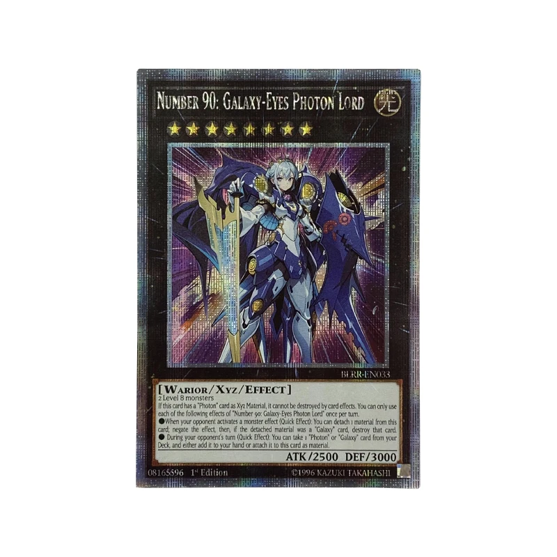 

ORICA YUGIOH самодельная прокси-карта номер 90 GalaxyEyes Photon Lord Waifu неоригинальный подарок для детей TCG коллекция на английском языке карточка игрушки