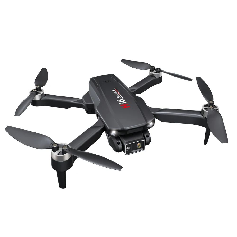 RC 브러시리스 드론 카메라, HD 와이파이 FPV 사진, 접이식 쿼드콥터, 전문 드론 H16, 1/2 배터리 포함, 남아용 장난감