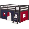 Roxy Twin Junior Loft Bed with Tent Safety Guardrails Flexible Ladder Eco-Friendly Solid Wood Space-Saving Kids Bed 4