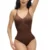 GUUDIA V Neck Spaghetti Strap Bodysuits Compression Body Suits Open Crotch Shapewear Slimming Body Shaper Smooth Out Bodysuit 8