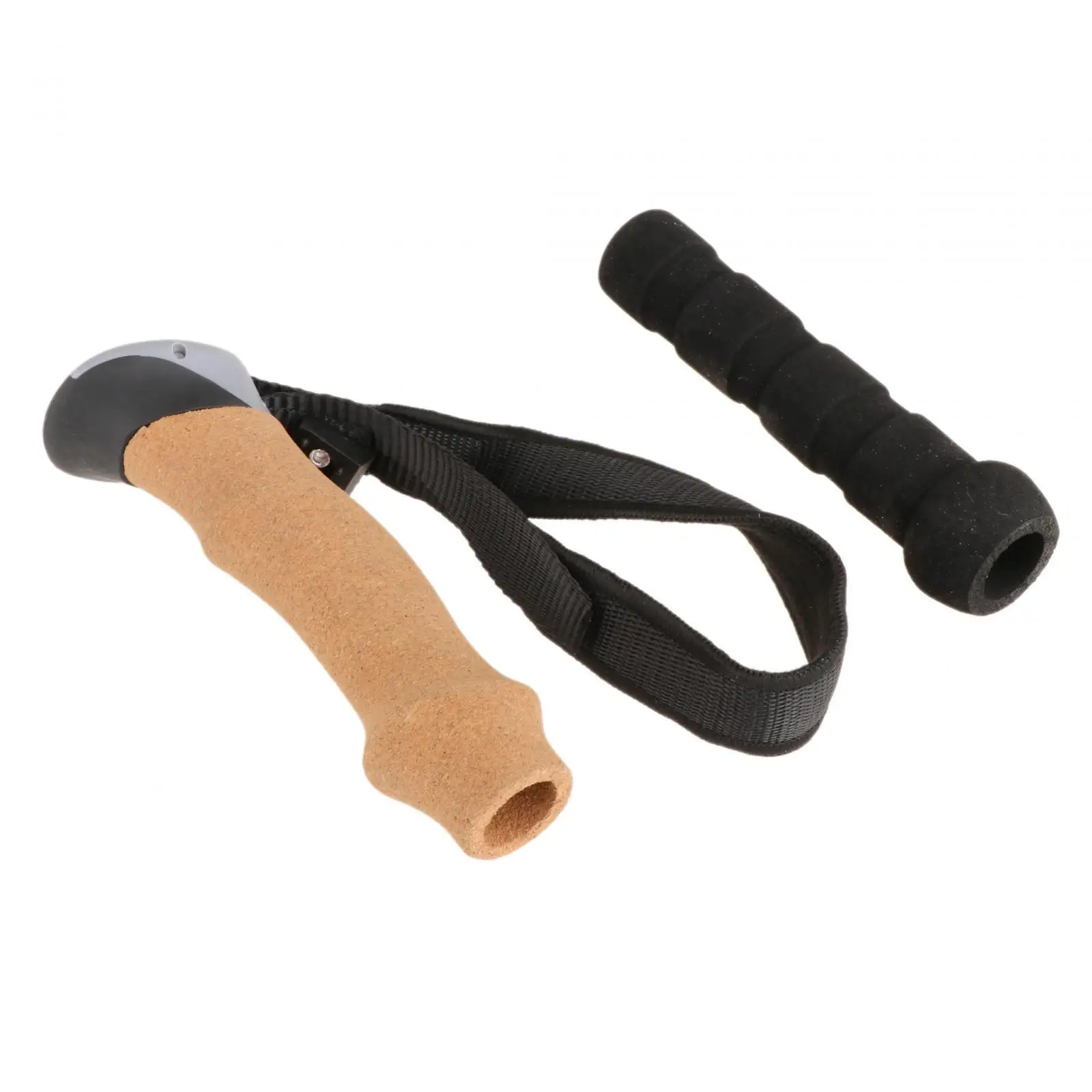 Trekking Pole Handle with Hand Strap Portable Anti Slip Attachment Converter Walking Stick Handle for Travel Outdoor Camping