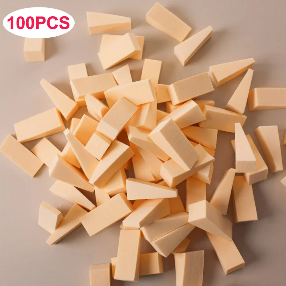 20-100pcs Triangular Powder Sponge Puff Soft Smooth Facial Foundation Latex Makeup Puffs Dry and Wet Detail Concealer Cream Tool 6