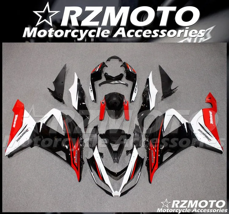 

4 подарка, новый комплект обтекателей из АБС-пластика, подходит для Kawasaki ZX-6R ZX6R 636 599 2013 2014 2015 2016 2017 2018, кузов красного и черного цвета на заказ