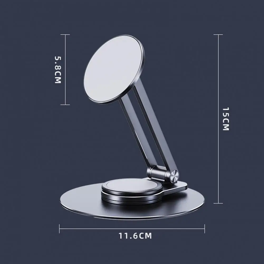 

Mobile Phone Holder Adjustable Foldable Magnetic Phone Holder with 360-degree Rotation Stable Desktop for Universal for Mobile