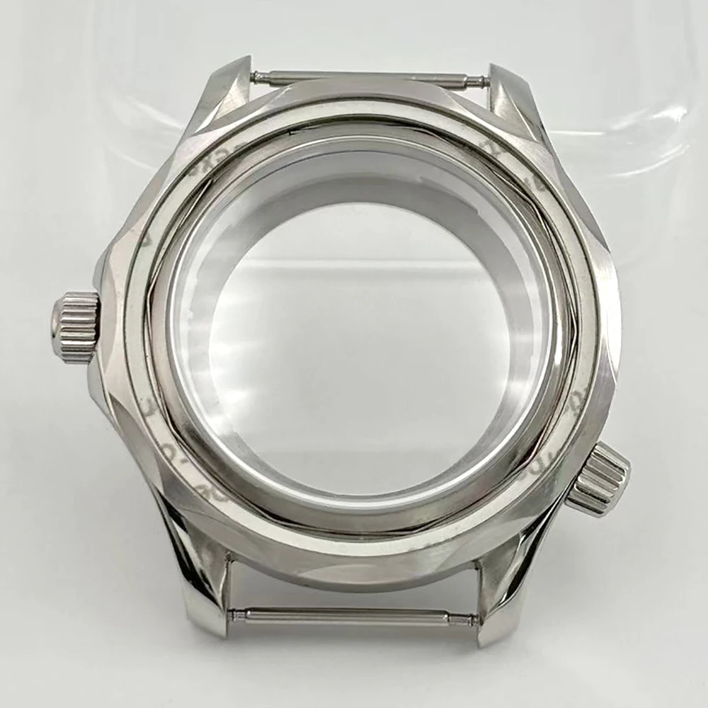 Premium 42mm Stainless Steel Sapphire Watch Case with Luminous Dial and Hands