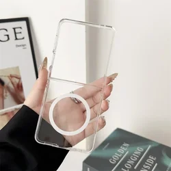 Magnetic Magsafe - Compatible Protective Case for Moto Razr Ultra 2026 (Clear)