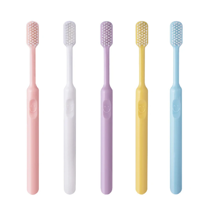 

10Pcs Soft Bristle Toothbrush Adult Household Fine Wool Antibacterial Protect Gum Men and Women Family Dental Oral Care