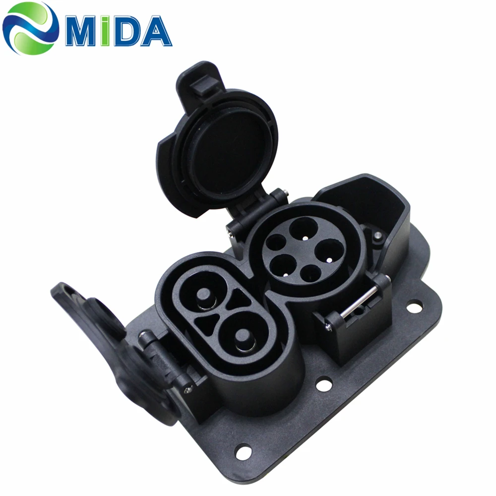 소켓 150A DC 충전기, DC 1000V 커넥터, 입구 DC CCS 콤보 1 EV 소켓