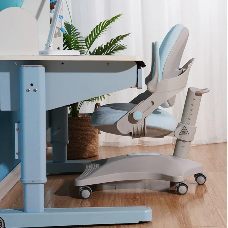 Solid Wood Children's Study Table Liftable Students Household Writing Table Chair Set Escrivaninha Para Quarto Modern Furniture