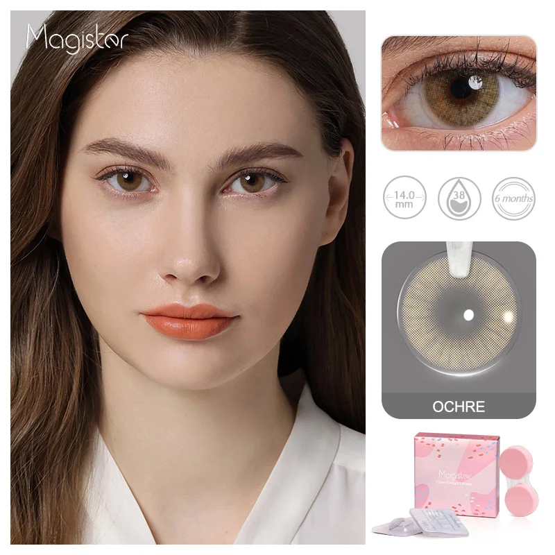 Colored Lenses with Diopter Natural Eye Color Lens Correction Prescription Myopia Colored Contacts Lenses for Vision Eyes Makeup contact lenses
