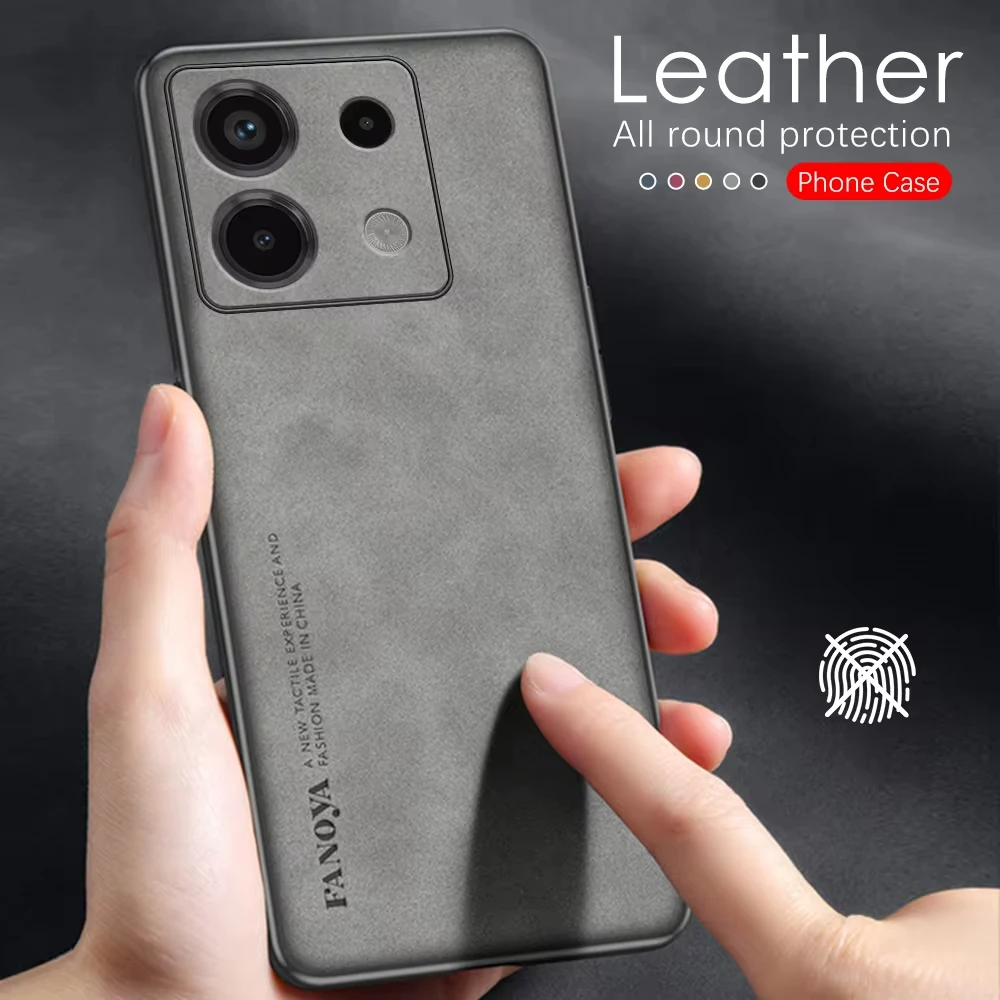 Luxury Sheepskin Leather Case for Men - Premium Back Cover
