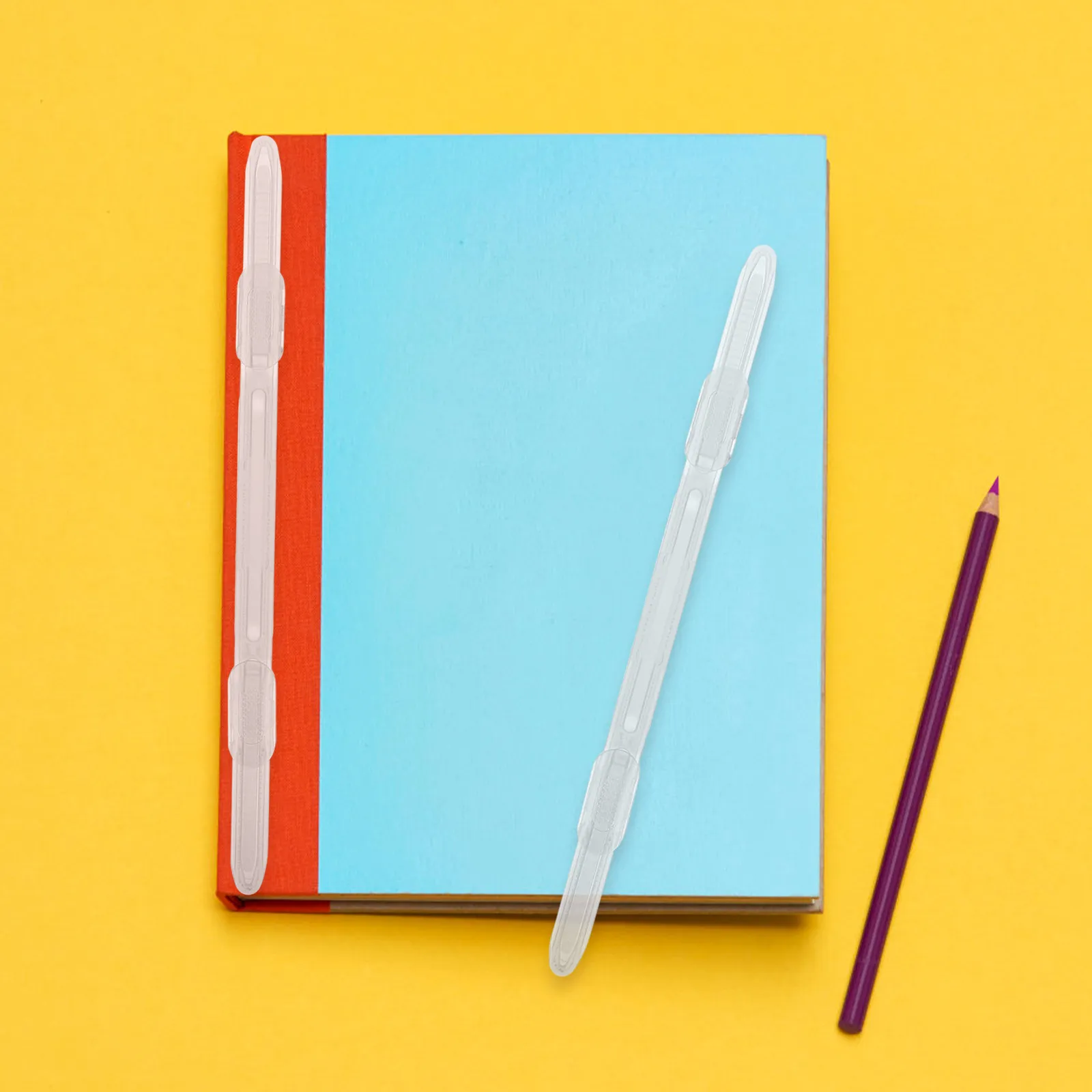 20개 플라스틱 바인더 클립 메커니즘 DIY 노트북 바인딩용 루즈리프 바인더 인서트 플래너 폴더 저널 스파인 콤