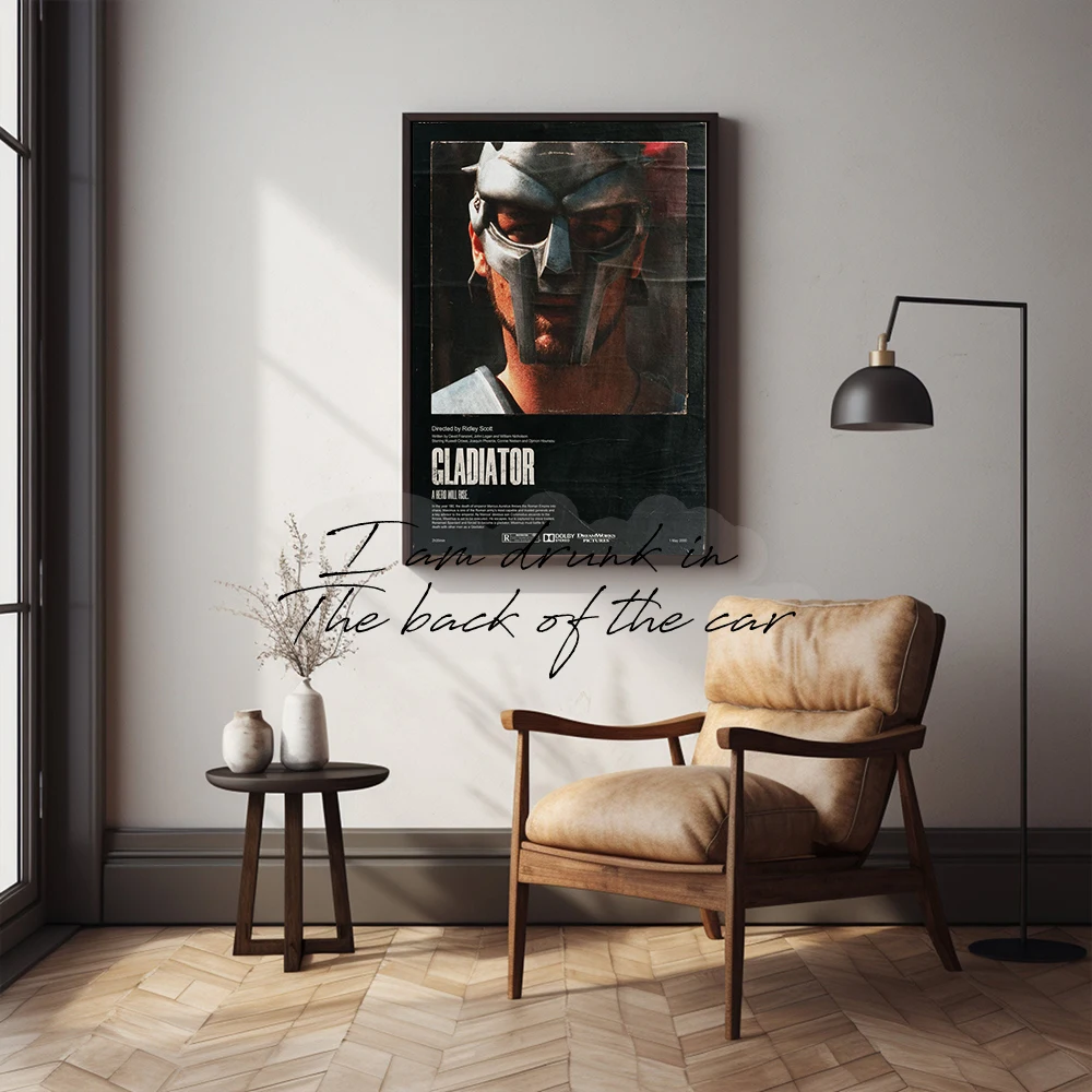 Classic Movies TVs Covers Dark Poster Canvas Printing Scream Scareface Heat Films Wall Decor Vintage Bar Home Aesthetic Decor