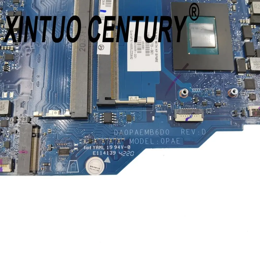 ノートブックマザーボードda0paemb6d0,hp 14-fq 14s-fq TPN-Q242